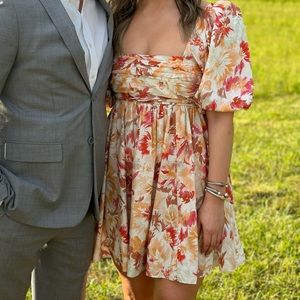 Abercrombie Puff Sleeve Mini Dress